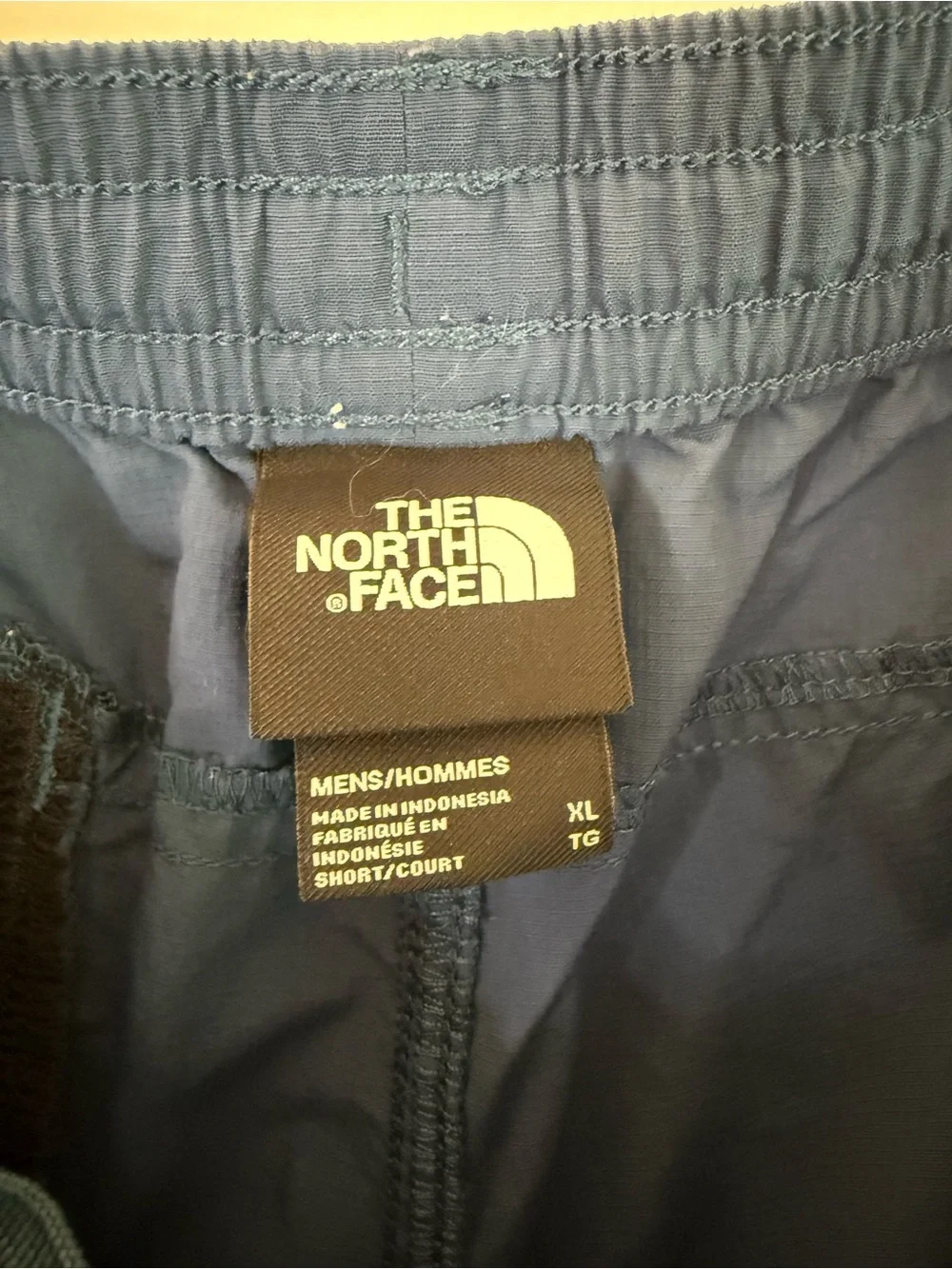The North Face Men’s Outdoor Shorts Blue Size XL Elastic Waist